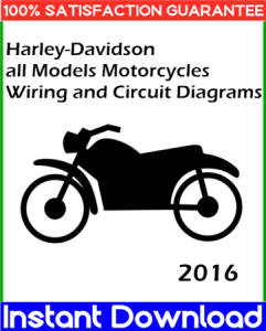 2016 Harley-Davidson all Models Motorcycles Wiring and Circuit Diagrams