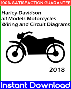 2018 Harley-Davidson all Models Motorcycles Wiring and Circuit Diagrams