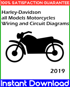 2019 Harley-Davidson all Models Motorcycles Wiring and Circuit Diagrams