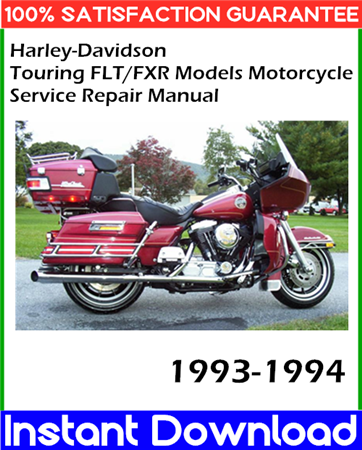 Harley-Davidson Touring FLT/FXR Models Motorcycle Service Repair Manual