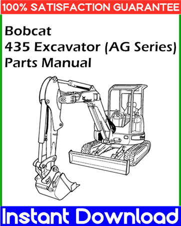 Bobcat 435 Excavator (AG Series) Parts Manual