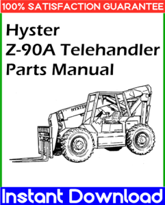 Hyster Z-90A Telehandler Parts Manual