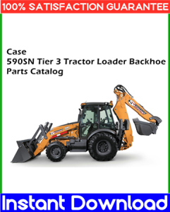 Case 590SN Tier 3 Tractor Loader Backhoe Parts Catalog