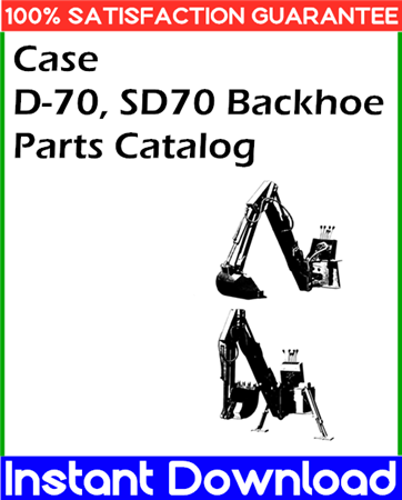 Case D-70, SD70 Backhoe Parts Catalog