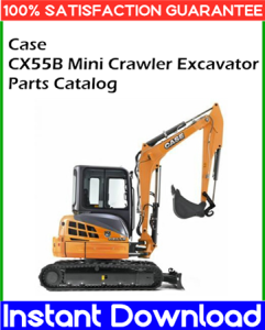 Case CX55B Mini Crawler Excavator Parts Catalog