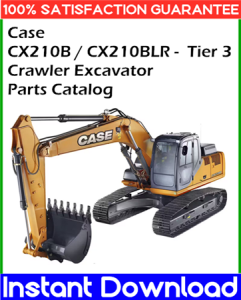 Case CX210B / CX210BLR Crawler Excavator - Tier 3 Parts Catalog