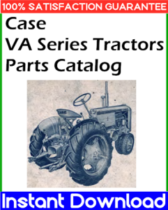 Case VA Series Tractors Parts Catalog