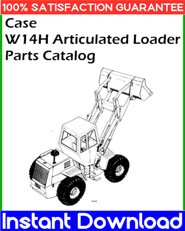 Case W14H Articulated Loader Parts Catalog